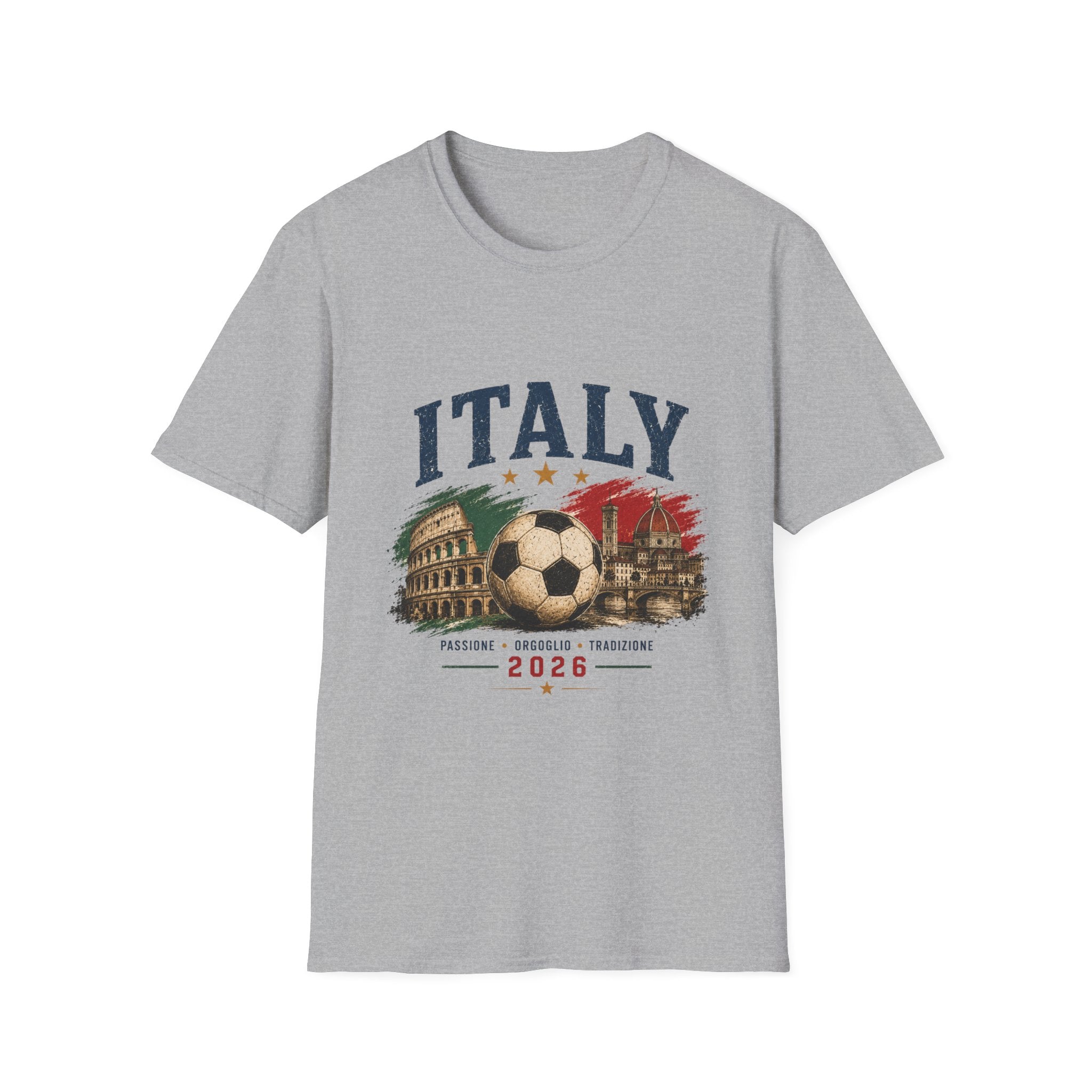 Italy 2026 T-Shirt – Vintage Italian Football Design (2026)