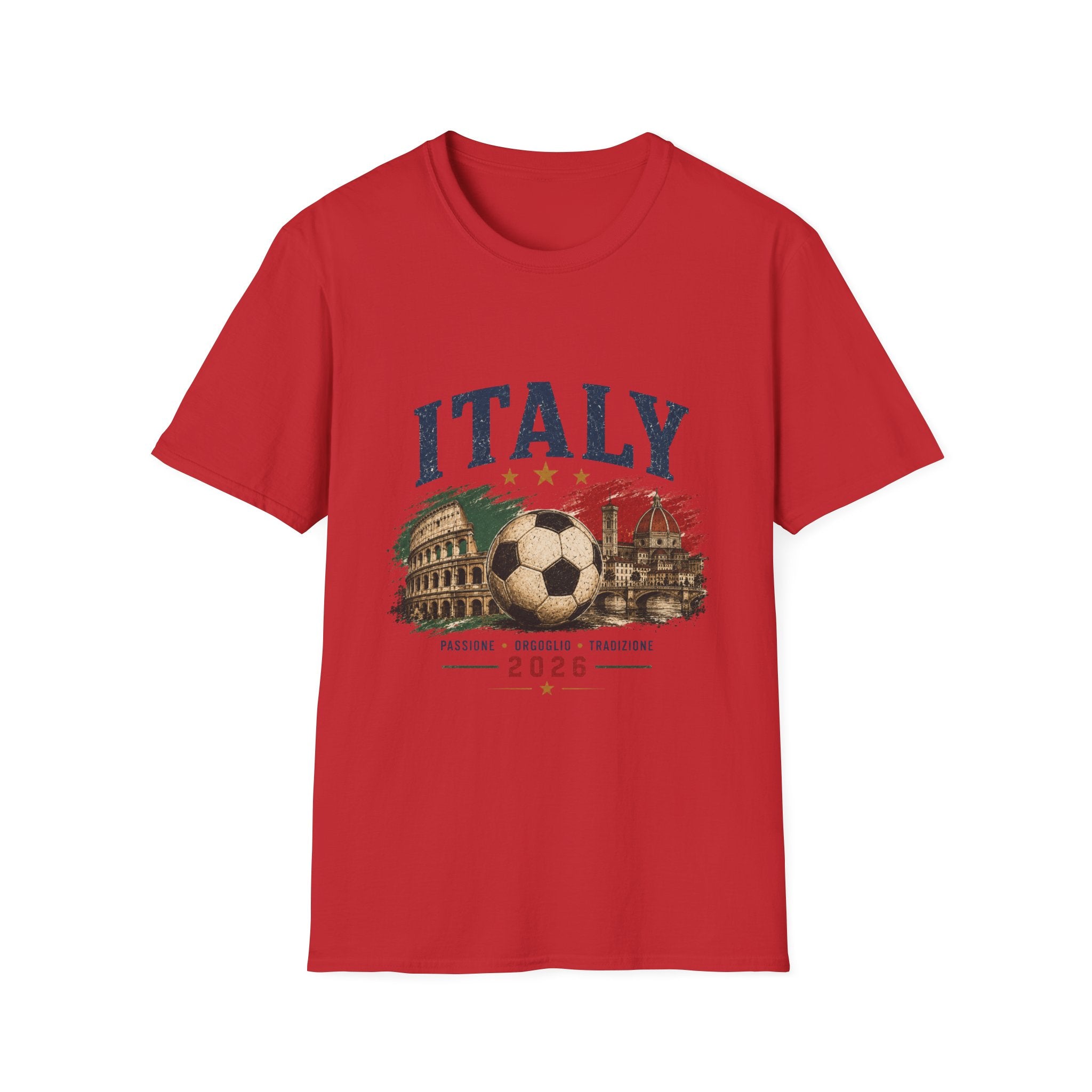 Italy 2026 T-Shirt – Vintage Italian Football Design (2026)