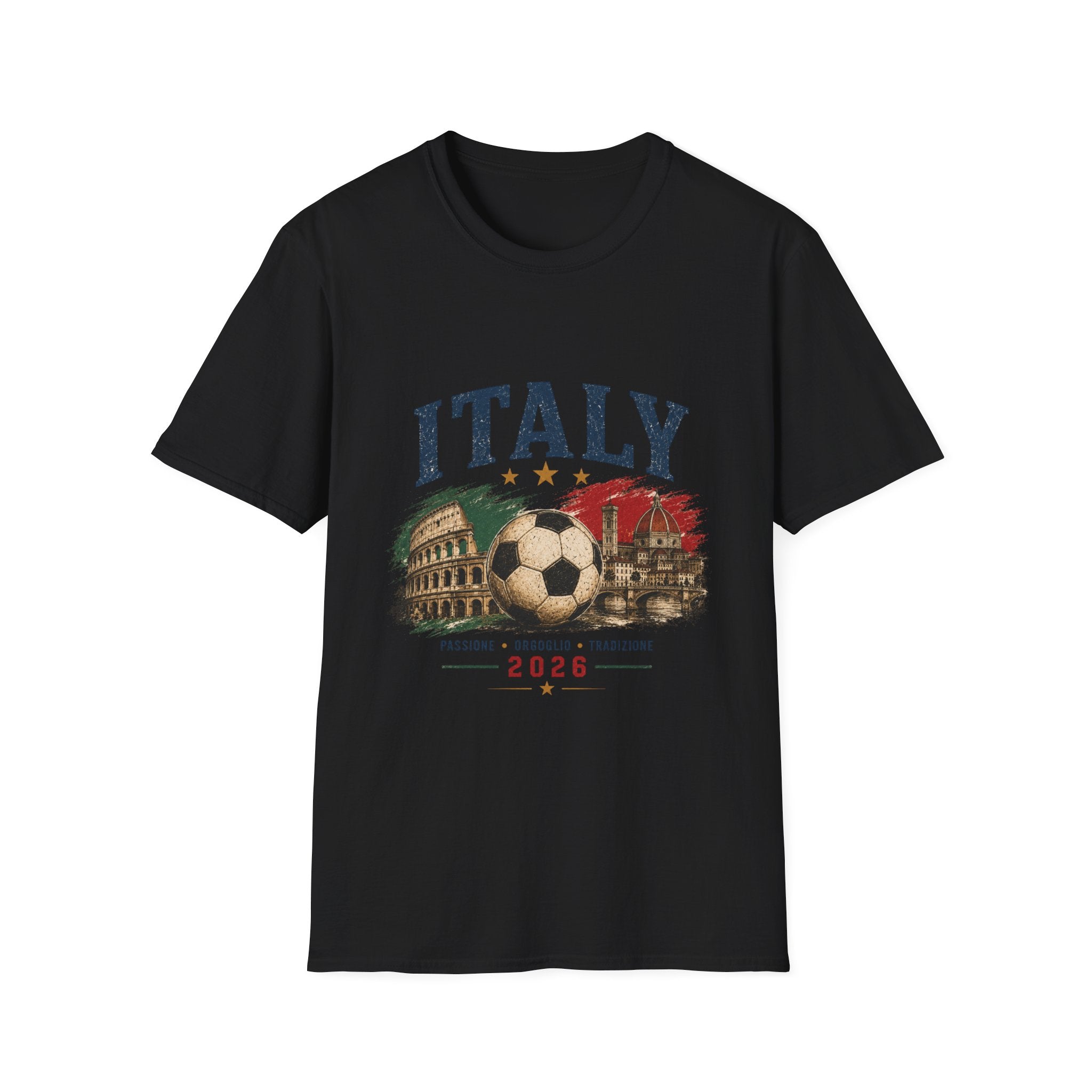 Italy 2026 T-Shirt – Vintage Italian Football Design (2026)