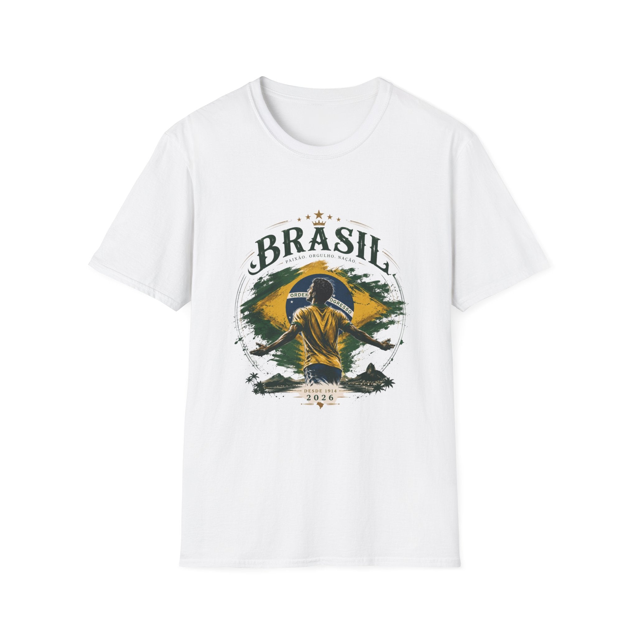 Brasil Vintage Soccer T-Shirt — Retro Brazilian Football Fan Tee