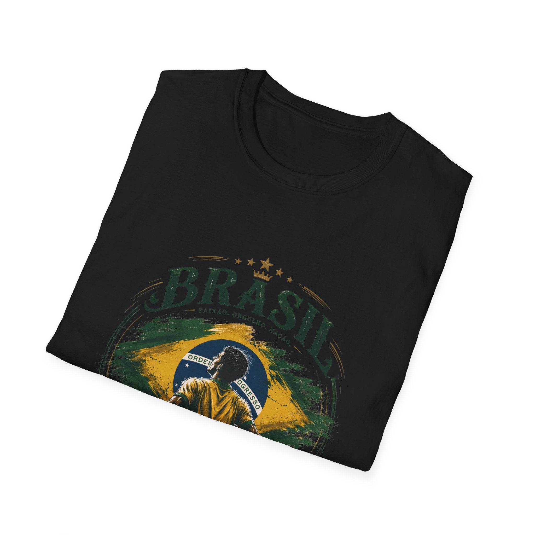 Brasil Vintage Soccer T-Shirt — Retro Brazilian Football Fan Tee