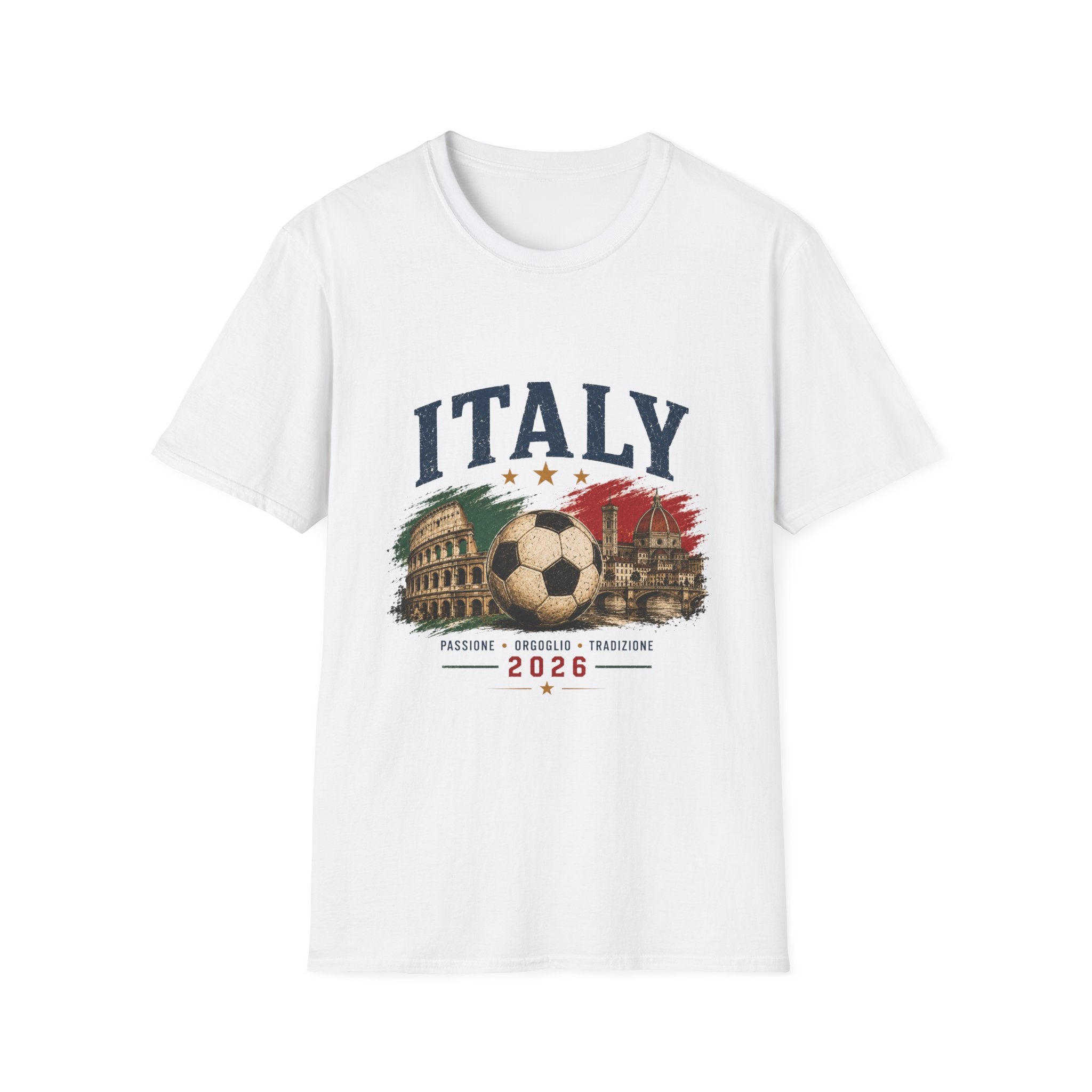 Italy 2026 T-Shirt – Vintage Italian Football Design (2026)