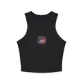 USA 2026 Eagle Flag Tank Top — Women's Racer Crop
